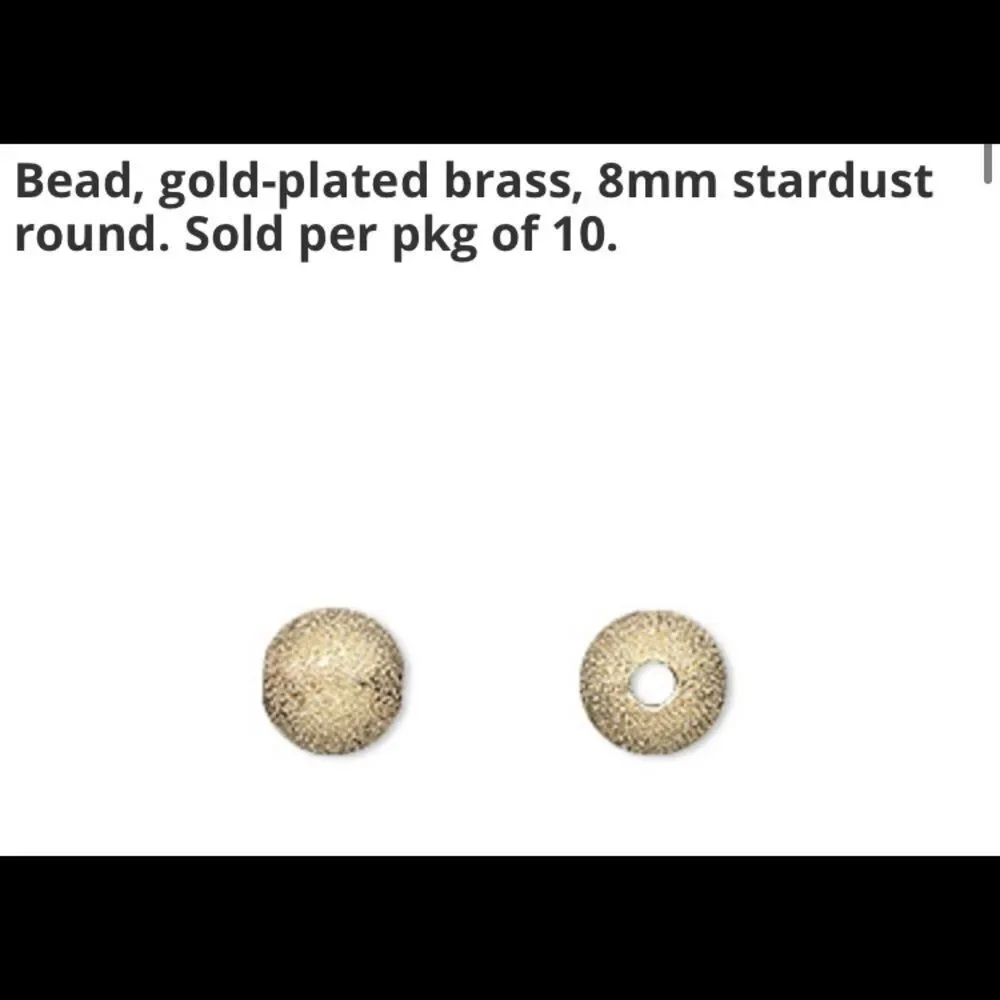 Fire Mountain Gems Stardust Round Beads BEAUTIFUL